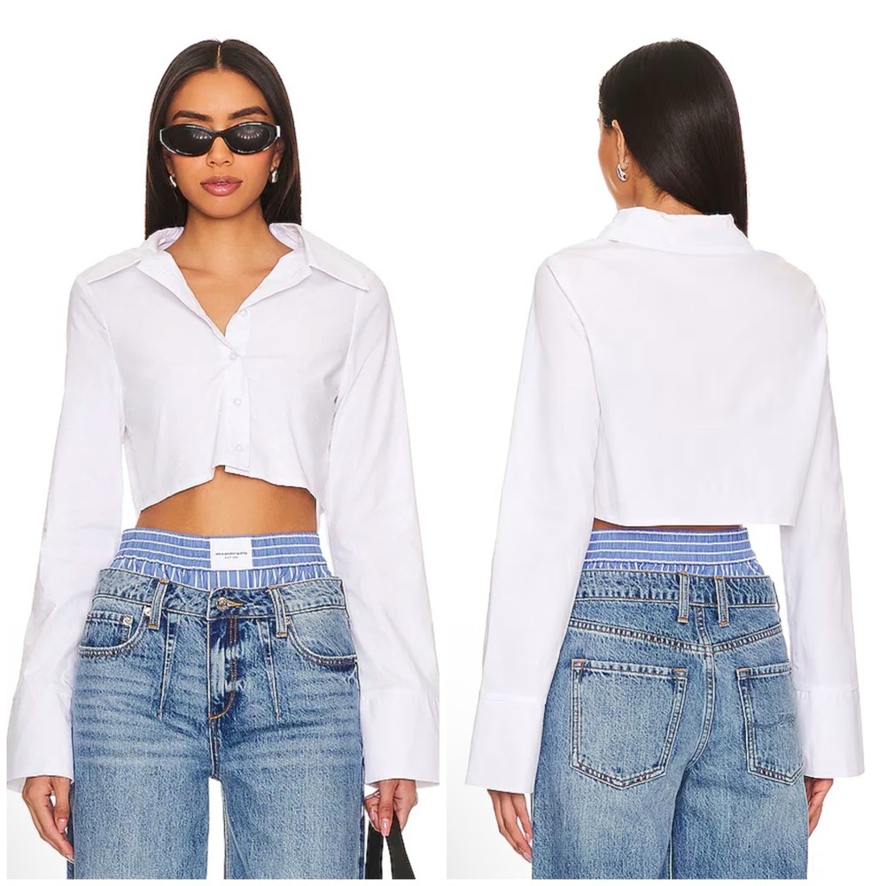SNDYS Alma Shirt in White Size XL